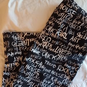 INC Black & White Women's Graffiti SPEAK NWT!